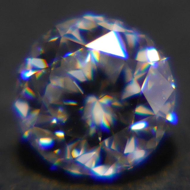 天然ダイヤモンド ルース 0.287カラット, Gカラー, VVS-1, 105面体カット, 蛍光性：ベリー・ストロング・ブルー, 中央宝石研究所の画像
