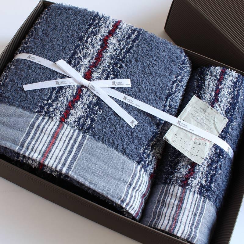 今治タオル コンテックス 40ストライプ ギフトセット Imabari Towel