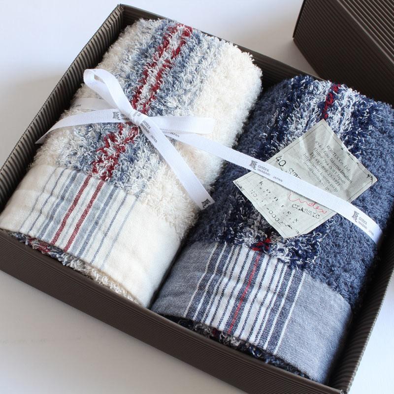 今治タオル コンテックス 40ストライプ ギフトセット Imabari