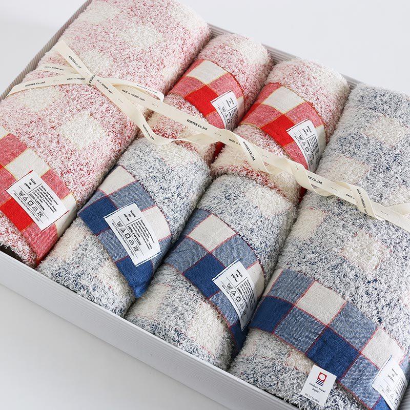 今治タオル コンテックス ラインチェック ギフトセット Imabari Towel