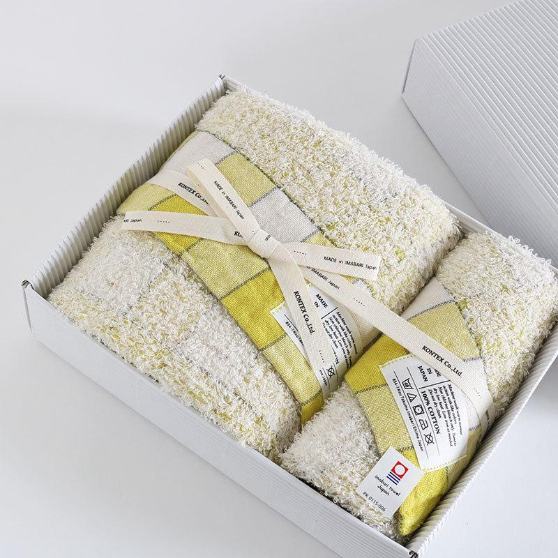 今治タオル コンテックス ラインチェック ギフトセット Imabari Towel