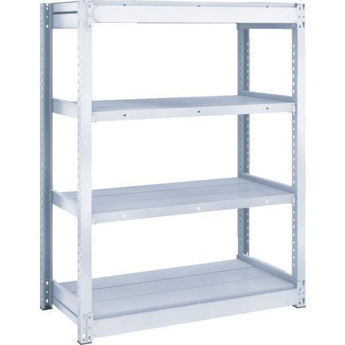 ＴＲＵＳＣＯ　ＴＵＧ型軽中量棚２００ｋｇ　単体　１２４０×６２４×Ｈ１２００　４段　ＴＵＧ２００−４４Ｌ−４　１台　（メーカー直送品）