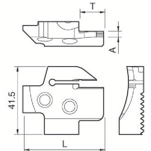 京セラ　溝入れ用ホルダ　ＫＧＤＦＲ−１１０−３Ｂ−Ｃ　１個（直送）