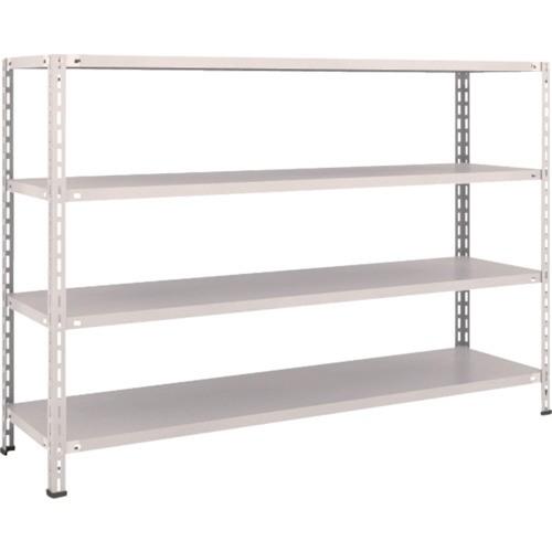ＴＲＵＳＣＯ　軽量棚　中棚ボルトレス型　１８００×４５０×１２００　４段　ネオグレー　Ｌ４６Ｘ−１４−ＮＧ　１台（直送）【爆買】
