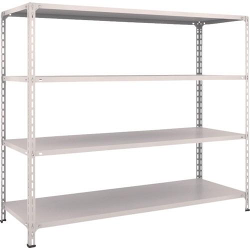 ＴＲＵＳＣＯ　軽量棚開放型　Ｗ１８００×Ｄ６００×Ｈ１５００　４段　ネオグレー　５６Ｗ−１４−ＮＧ　１台　（直送）