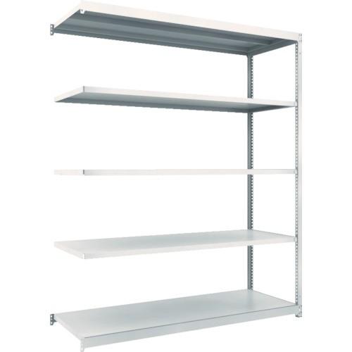 ＴＲＵＳＣＯ　Ｍ１．５型軽中量棚　１７６０×５９５×２１００　５段　連結　ネオグレー　Ｍ１．５−７６６５Ｂ−ＮＧ　１台　（メーカー直送品）
