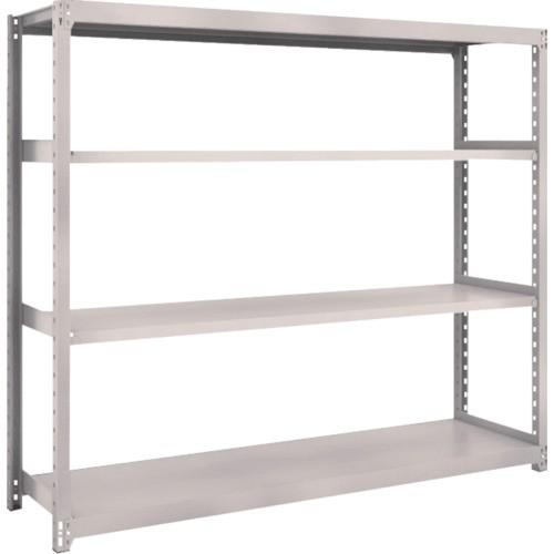 ＴＲＵＳＣＯ　Ｍ２型軽中量棚　１７６０×４５０×Ｈ１５００　４段　単体　ネオグレー　Ｍ２−５６４４−ＮＧ　１台　（メーカー直送品）