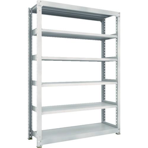 ＴＲＵＳＣＯ　Ｍ５型中量棚　１５００×４７１×Ｈ２１００　６段　単体　ネオグレー　Ｍ５−７５５６−ＮＧ　１台　（メーカー直送品）