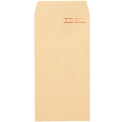 TANOSEE　クラフト封筒　テープ付　長３　７０ｇ／ｍ2　〒枠あり　１箱（１０００枚）