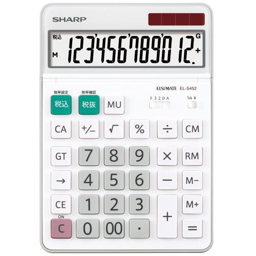 SHARP（シャープ） エルシーメイト電卓 12桁 セミデスクトップ EL
