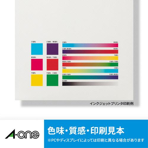 エーワン　ラベルシール［インクジェット］　光沢紙・ホワイト　Ａ４　ノーカット　２８６９２　１冊（５０シート）｜tanomail｜03