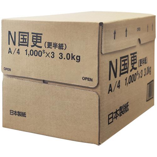 日本製紙 N国更（更紙・わら半紙） A4T目 48．4g NYNKZ