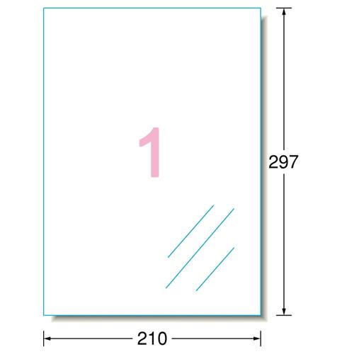 エーワン　ラベルシール［インクジェット］　光沢フィルム・透明　Ａ４　ノーカット　２８７９１　１冊（１０シート）｜tanomail｜02