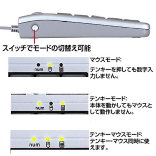 サンワサプライ　テンキーマウス　ＮＴ−ＭＡ１　１個 （お取寄せ品）｜tanomail｜03