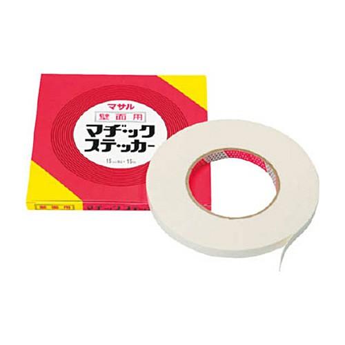 マサル工業　マヂックステッカー壁面用　１５ｍｍ　１５−ＫＭＳ　１巻 （メーカー直送）｜tanomail