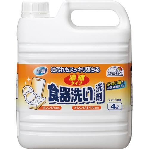 ミツエイ　スマイルチョイス　食器洗い洗剤　濃縮タイプ　オレンジ　大容量　４Ｌ　１本（Yahoo!・ぱーそなるたのめーる）