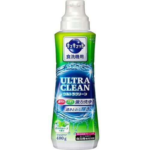 花王 食器洗い乾燥機専用キュキュット さわやかハーブの香り ウルトラクリーン 本体 １本 ４８０ｇ