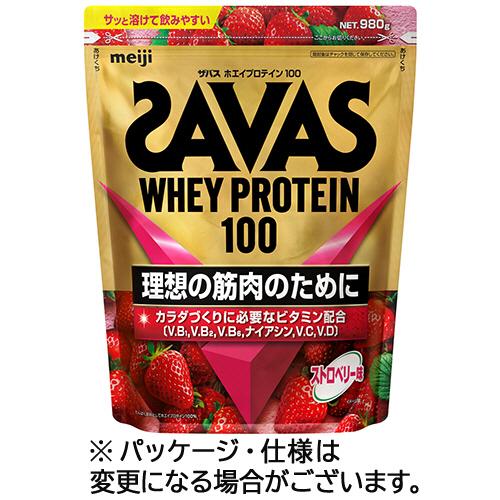 明治　ザバス　ホエイプロテイン１００　ストロベリー味　９８０ｇ　１パック（Yahoo!・ぱーそなるたのめーる）