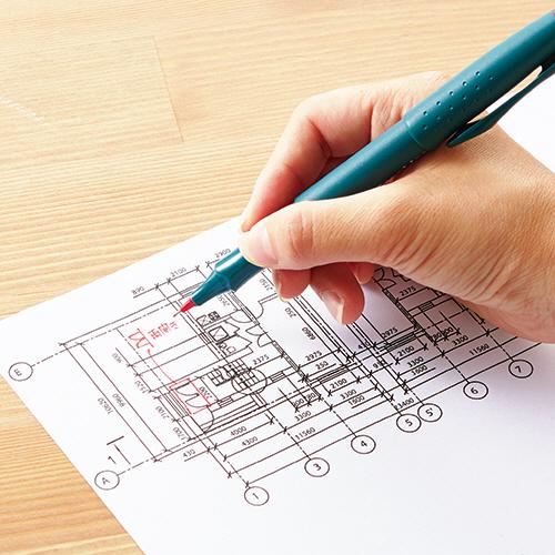 大塚商会 TANOSEE 水性サインペン 0．4mm 赤 1本【爆買