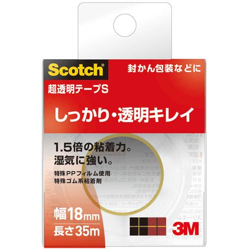 訳あり品送料無料 2021最新のスタイル ３Ｍ スコッチ 超透明テープＳ ６００ 小巻 １８ｍｍ×３５ｍ ６００−１−１８ＣＮ247円