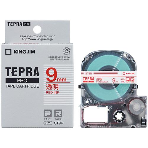 テプラ　ＰＲＯ　テープカートリッジ　９ｍｍ　透明／赤文字　ＳＴ９Ｒ　１個 | KING JIM | 02