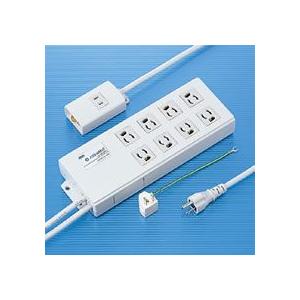 ノイズフィルタタップ　手元集中スイッチ付　３Ｐ・８個口　手元２Ｐ・１個口　２．０ｍ　ＴＡＰ−３８０４ＮＦＮ　１個（お取寄せ品)
