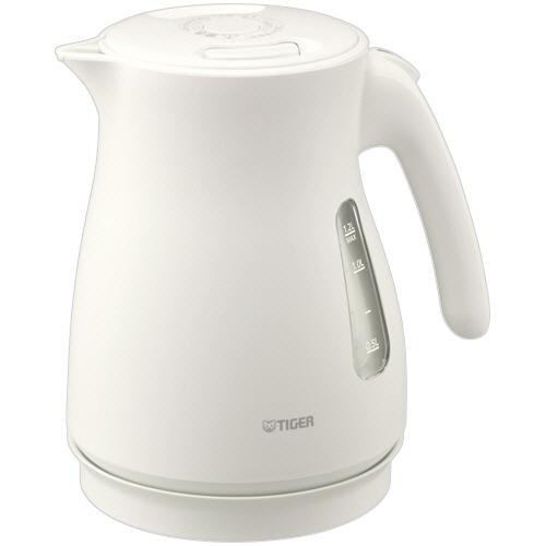 タイガー魔法瓶 蒸気レス電気ケトル 1．2L マットホワイト PCV