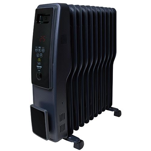 オイルヒーター TEKNOS 千住 TOH-D1102K 2022年製 つや消しブラック デジタル表示 11枚フィン 札幌市 中央区 南12条 千住 TEKNOS オイルヒーター（デジタル表示） つや消しブラック