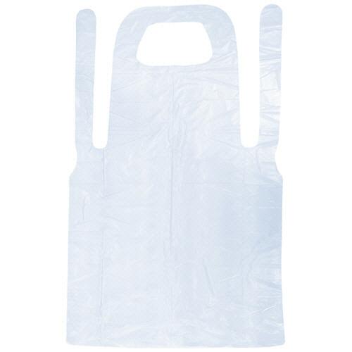オオサキメディカル オオサキ プラスチックエプロン 袖なし ブルー 1