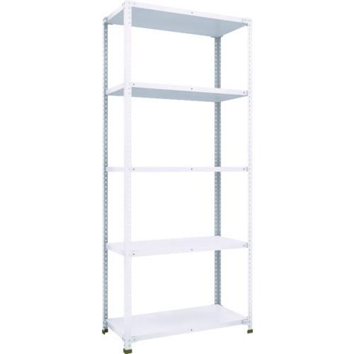 ＴＲＵＳＣＯ　軽量１５０型ボルトレス棚　９００×４５０×Ｈ２１００　５段　ＴＬＡ７３Ｓ−１５　１台　（直送）