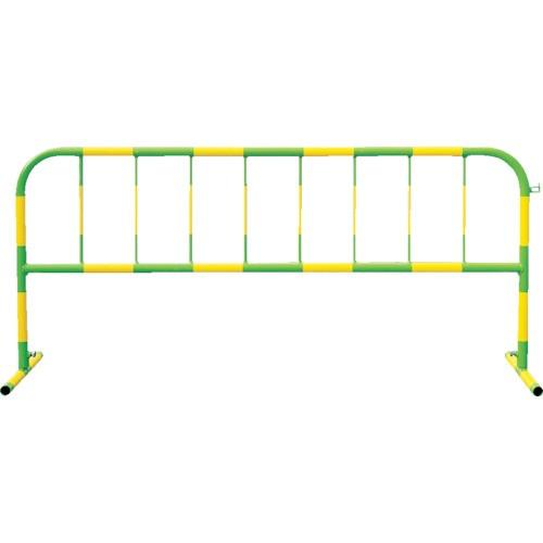 トーグ安全工業　カラーパイプバリケード黄反射緑　ＣＢ−２　１台　（メーカー直送品）