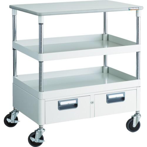 TRUSCO フェニックスワゴン 750×500×H880 引出 天板付