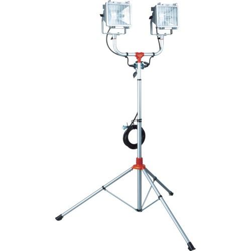 ハタヤリミテッド　防雨型スタンド付ハロゲンライト　５００Ｗ×２灯　１００Ｖ接地付電線５ｍ　ＰＨＣＸ−５０５ＫＮ　１台 （メーカー直送）