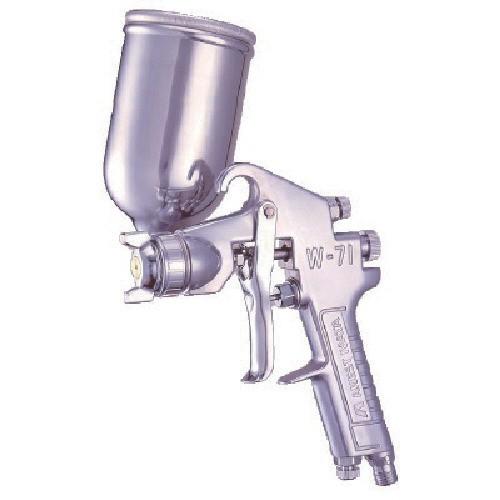 アネスト岩田　中形スプレーガン　重力式　ノズル口径　Φ２．５　Ｗ７７−３Ｇ　１個（直送）