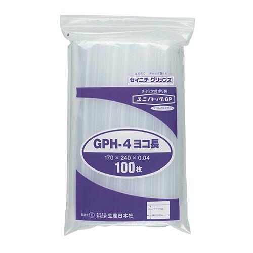 セイニチ　ユニパックＧＰ　ヨコ長タイプ　ヨコ２４０×タテ１７０×厚み０．０４ｍｍ　ＧＰＨ−４ヨコナガ　１パック（１００枚）｜tanomail