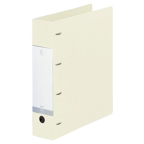 リヒトラブ　リクエスト　Ｄ型リングファイル　Ａ４タテ　４穴　５００枚収容　５０ｍｍとじ　背幅６４ｍｍ　白　Ｇ１２８０−０　１冊 の商品画像