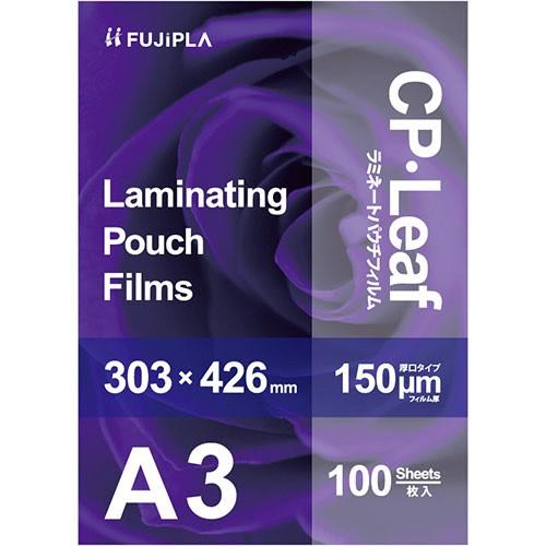 フジプラ　ラミネートフィルム　ＣＰリーフ　Ａ３　１５０μ　ＣＰ１５３０３４２Ｙ　１パック（１００枚）