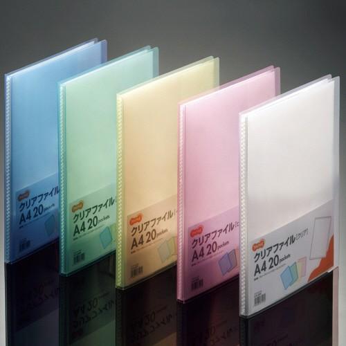 Tanosee クリアファイル ａ４タテ ２０ポケット 背幅１４ｍｍ クリア １冊 ぱーそなるたのめーる 通販 Paypayモール