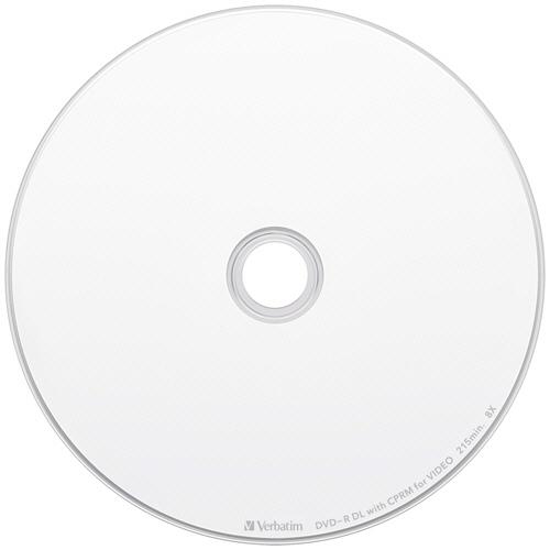 録画用ＤＶＤ−Ｒ　ＤＬ　２１５分　２−８倍速　ホワイトワイドプリンタブル　５ｍｍスリムケース　ＶＨＲ２１ＨＤＳＰ１０　１パック（１０枚） | 三菱ケミカルメディア | 01