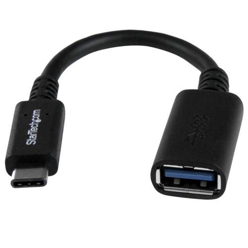 ＵＳＢ　Ｔｙｐｅ−Ｃ−ＵＳＢ３．０　タイプＡ変換アダプタ　Ｔｙｐｅ−Ｃ（オス）−タイプＡ（メス）　１５ｃｍ　ブラック　ＵＳＢ３１ＣＡＡＤＰ　１個｜tanomail