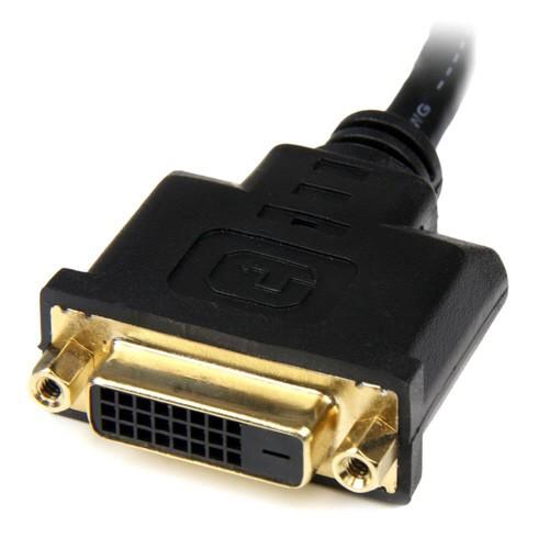 ＨＤＭＩ−ＤＶＩ−Ｄ変換ケーブル　ＨＤＭＩ（１９ピン）−ＤＶＩ−Ｄ（２５ピン）　オス／メス　２０ｃｍ　ブラック　ＨＤＤＶＩＭＦ８ＩＮ　１本｜tanomail｜03