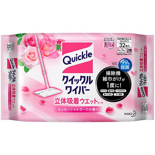 花王 クイックルワイパー 立体吸着ウエットシート エッセンシャル 