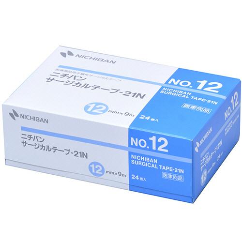 ニチバン　サージカルテープ−２１Ｎ　Ｎｏ．１２　１２ｍｍ×９ｍ　ＳＴＮ１２　１箱（２４巻）｜tanomail｜02