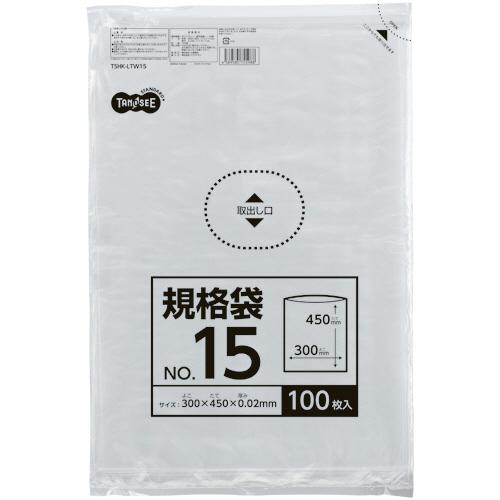 大塚商会 TANOSEE 規格袋 15号 0．02×300×450mm 1パック
