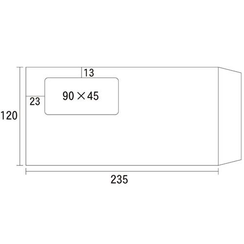 今村紙工 窓付 料金後納封筒 長３ クラフト 裏地紋付 ｒｋｍｎ３ １００ １パック １００枚 ぱーそなるたのめーる 通販 Paypayモール