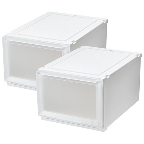 天馬　Ｆｉｔｓ　フィッツケース　アドバンス　５５−４０Ｌ　ホワイトクリア　１組（２個）（お取寄せ品)