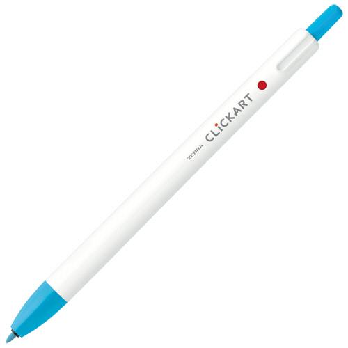 ゼブラ ノック式水性カラーペン クリッカート ライトブルー WYSS22−LB 1本 :3170368:ぱーそなるたのめーる - 通販 - Yahoo!ショッピング