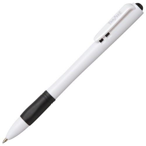 【69%OFF!】 NEW TANOSEE ノック式油性ボールペン グリップ付 ０．７ｍｍ 黒 軸色：白 １パック １０本 fleckscore.com fleckscore.com