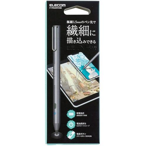 エレコム　電池式アクティブタッチペン　ブラック　Ｐ−ＴＰＡＣＳＴ０１ＢＫ　１本　（お取寄せ品）｜tanomail｜03