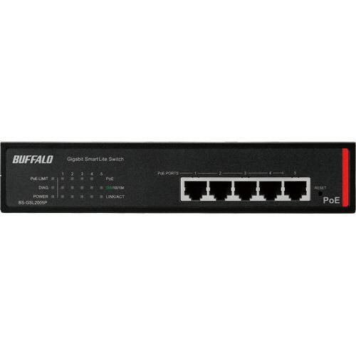 バッファロー BS-GSL2005P 法人向け Giga対応 PoE Layer2 ス